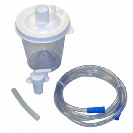 Aspiratoare secretii - Pachet: Vas colector 800ml +Cartus filtrant +Tub 180cm +Tub 11cm - aspirator secretii Vacuide QSU