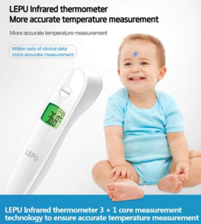 Termometru NON CONTACT, digital cu infrarosu si memorie -  LFR30B [4]