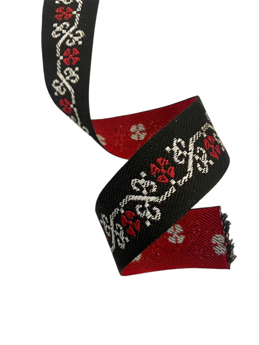 Bandă țesută motiv etnic 4 cm [2]