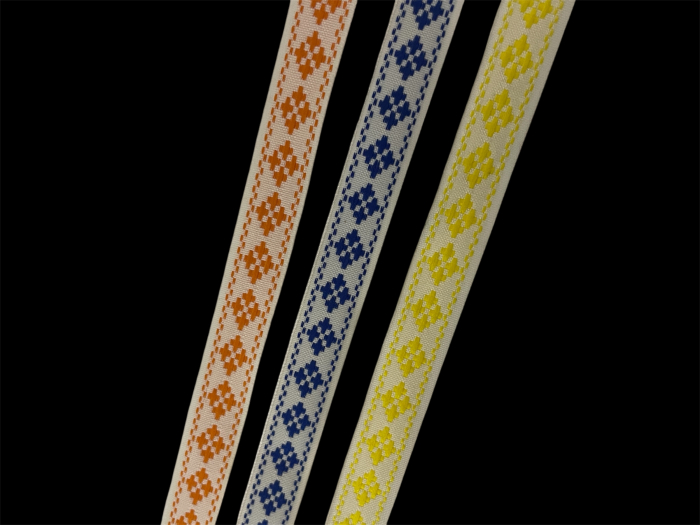 Bandă țesută motiv etnic 1.2cm [3]