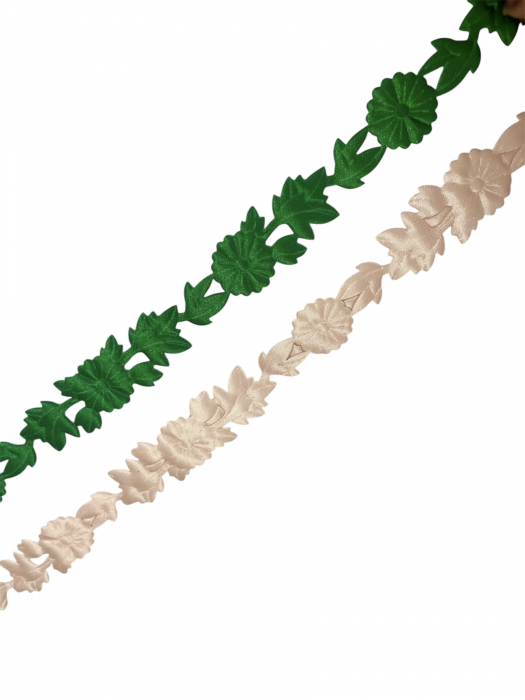 Benzi decorative satin - flori [3]