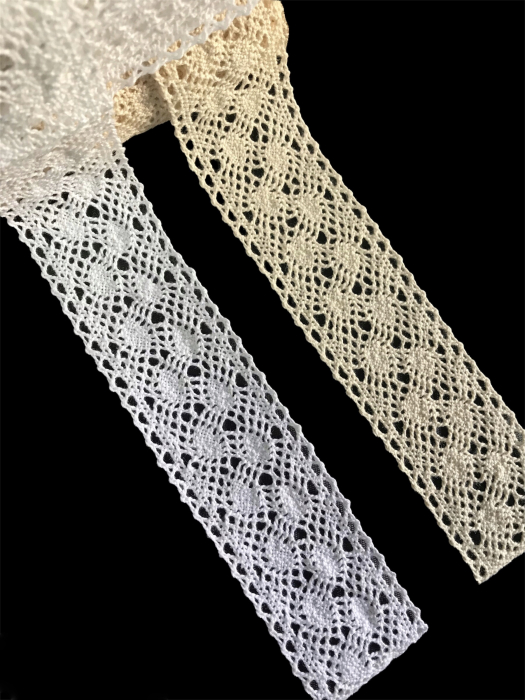 Dantela bumbac 5 cm - alb [2]