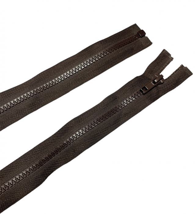 Fermoar injectat detasabil 75cm - maro [1]
