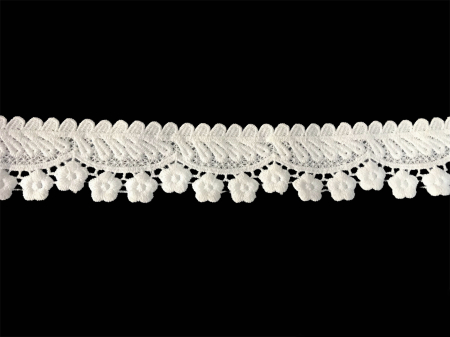 Dantelă brodată - Dantelă brodată 4,5cm