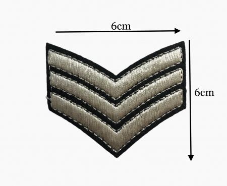 Aplicații decorative - Aplicatii termoadezive lurex - armata