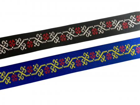 Bandă țesută motiv etnic 4 cm [3]