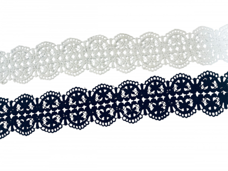 Dantelă brodată - Dantelă brodată 4.5cm