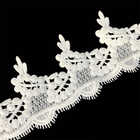 Dantelă brodată - Dantelă brodată 7.5cm