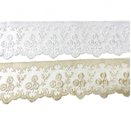 Dantela brodata pe tull 9cm [1]