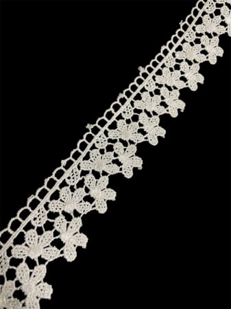 Dantelă brodată - Dantelă ivoire