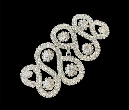 Aplicații decorative - Închizătoare decorativă cu pietre din sticla