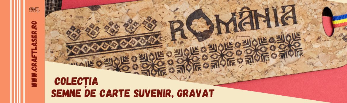 Semn de carte suvenir din lemn, gravat