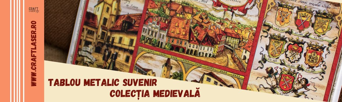 Tablou metalic suvenir Colectia Medievala
