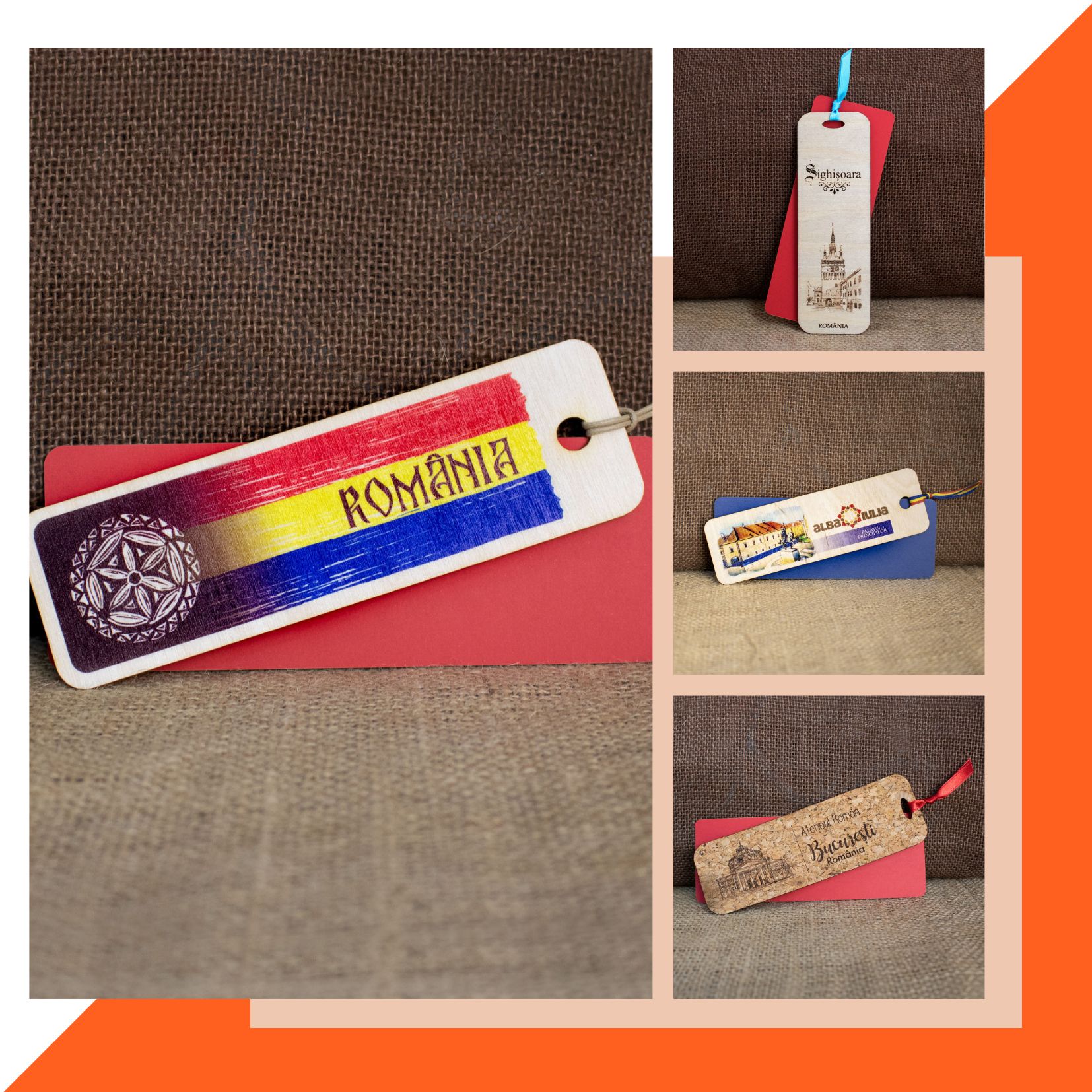 Semne de carte gravate în lemn sau imprimate direct pe lemn