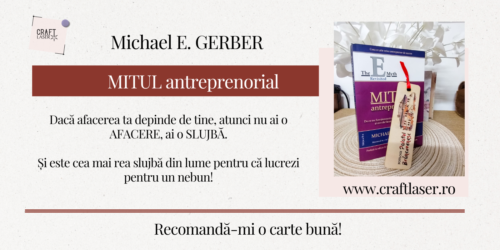 MITUL antreprenorial  de Michael G. Gerber - editia revizuita  (recenzie)