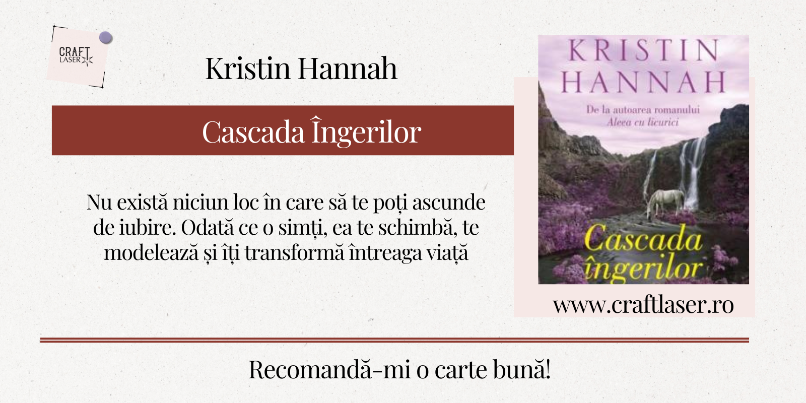 "Cascada Îngerilor” , de Kristin Hannah (recenzie)