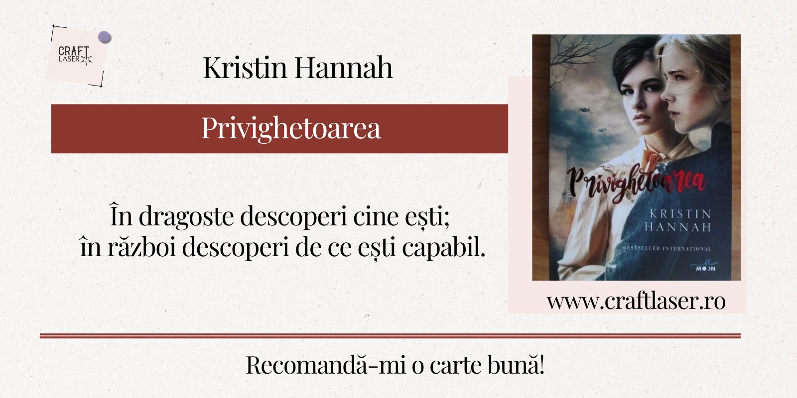 "Privighetoarea",  de Kristin Hannah (recenzie)
