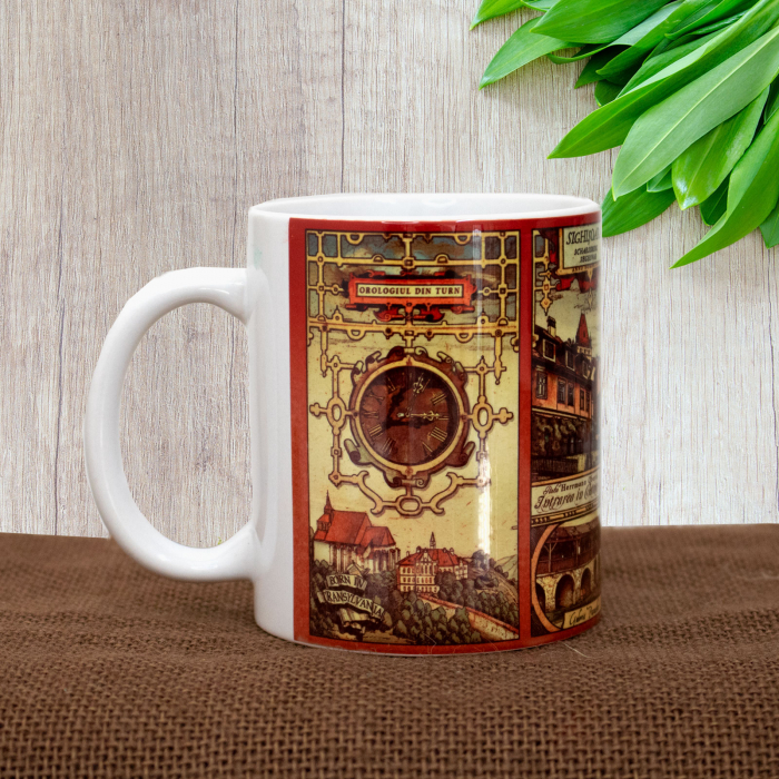 Cana suvenir, Orologiu din Turn, Sighisoara Medievala [3]