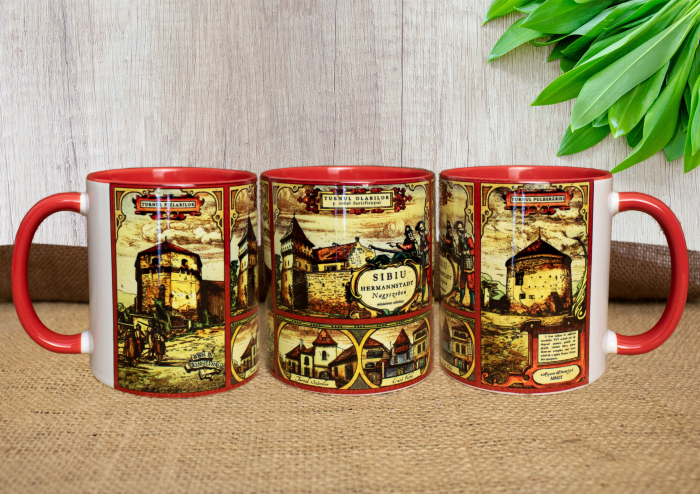 Cana suvenir Sibiu medieval (set 6 buc) [4]