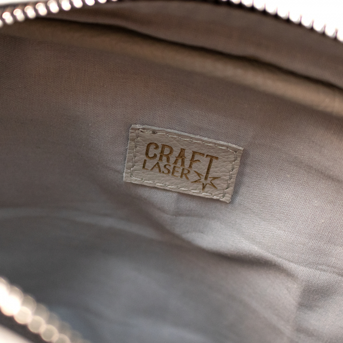 Geanta din piele cu broderie, "Art Nouveau" (Culoare: Gri) [6]