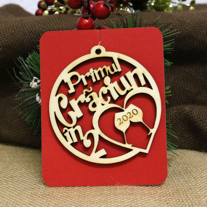 Glob De Craciun Personalizat “Primul Craciun In 2” [2]