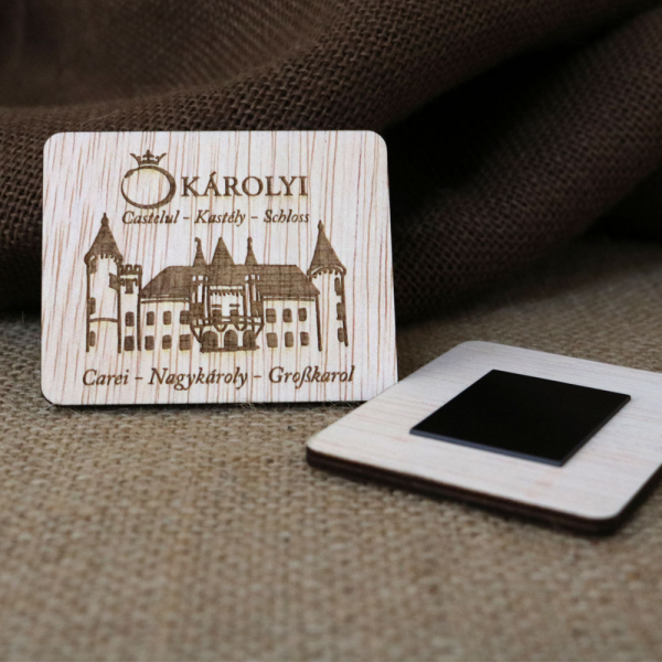 Magnet De Frigider Gravat,  Castelul Karolyi Carei [2]