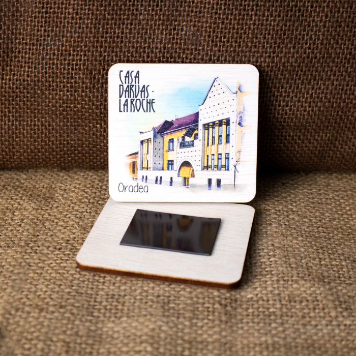 Magnet De Frigider suvenir, Acuarela, Casa Darvas La Roche, Art Nouveau, Oradea [2]