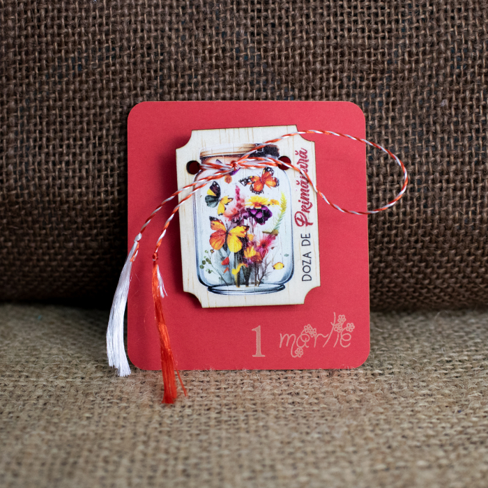 Martisor din lemn, "Doza de primavara" [2]