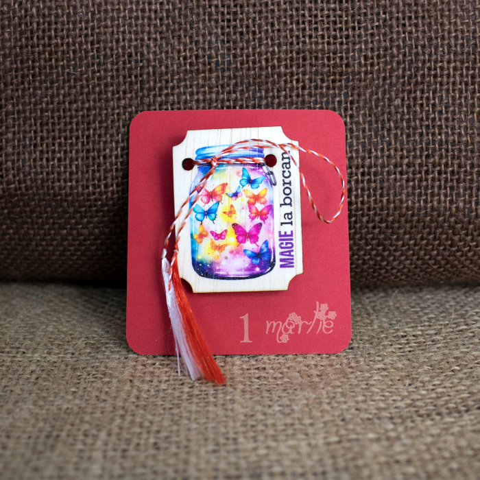 Martisor din lemn, "Magie la borcan" [2]