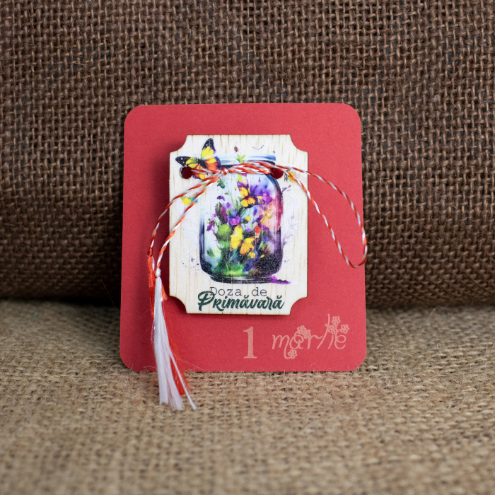 Martisor din lemn, "Doza de primavara" [2]