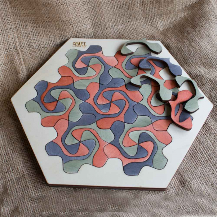 Puzzle Pentru Adulti Si Copii, Din Lemn, “Mandala” Personalizat [10]