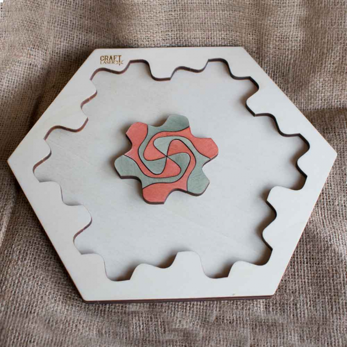 Puzzle Pentru Adulti Si Copii, Din Lemn, “Mandala” Personalizat [6]