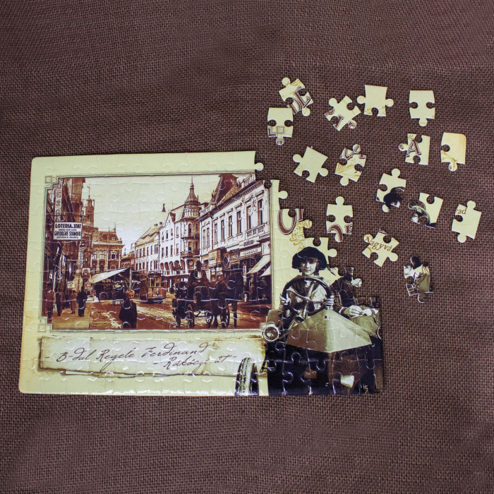 Puzzle suvenir  Belle Epoque, "B-dul Regele Ferdinand, Oradea", 120 piese [3]