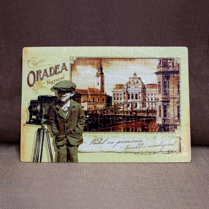Puzzle suvenir Belle Epoque,  "Palatul Primariei, Oradea", 120 piese [2]