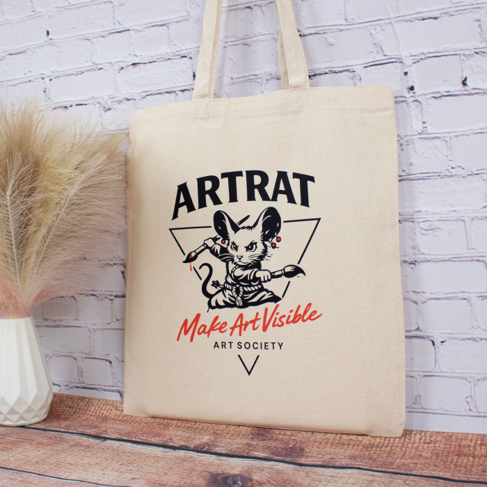 Sacosa din bumbac, "Artrat Society", Oradea – Colecția Design de Artist by Ștefan Postol - The Artist [3]