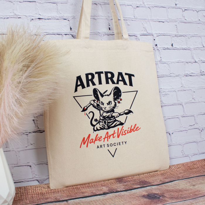 Sacosa din bumbac, "Artrat Society", Oradea – Colecția Design de Artist by Ștefan Postol - The Artist [2]