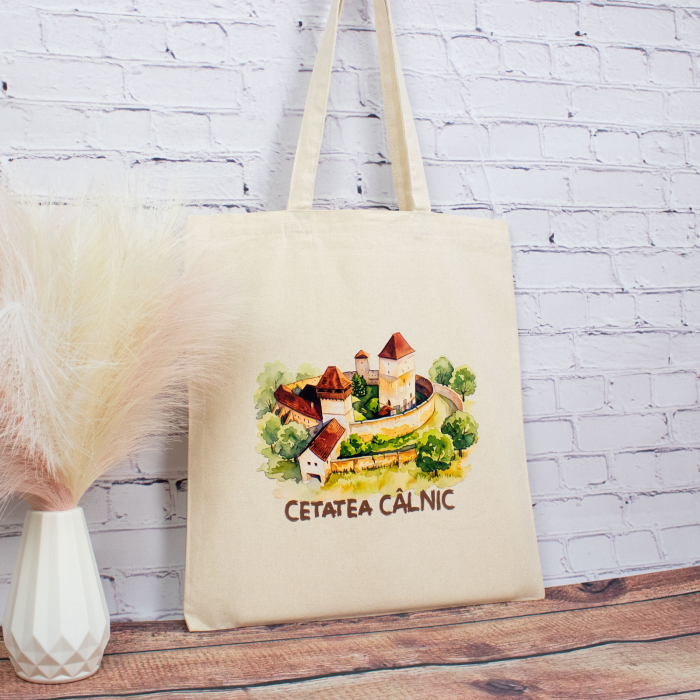 Sacosa din bumbac, suvenir, Cetatea Calnic [2]