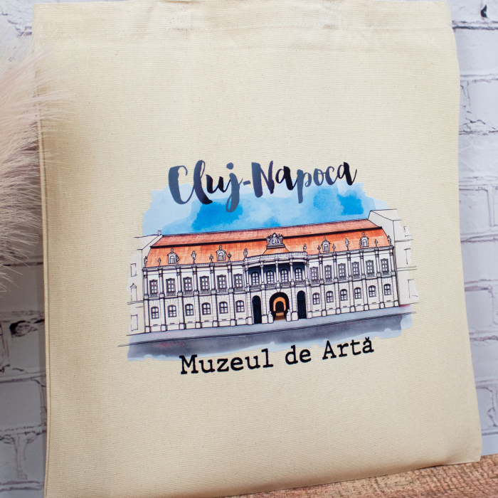 Sacosa din bumbac, suvenir, Muzeul de Arta, Cluj Napoca [4]