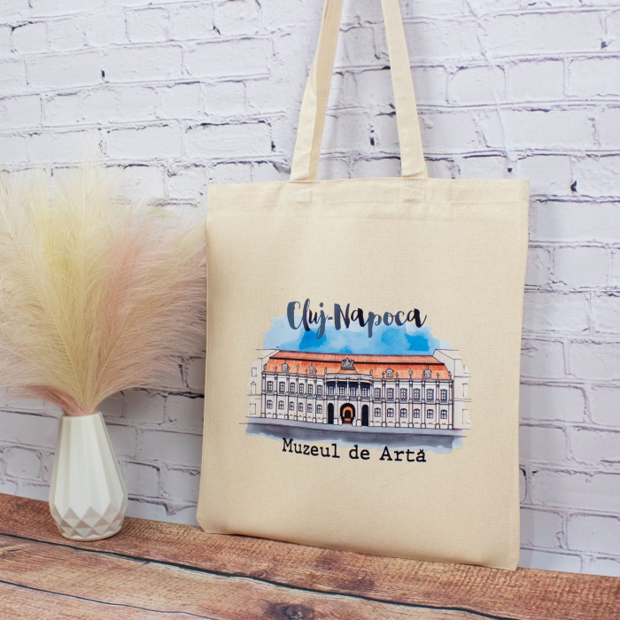 Sacosa din bumbac, suvenir, Muzeul de Arta, Cluj Napoca [3]