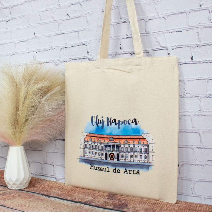 Sacosa din bumbac, suvenir, Muzeul de Arta, Cluj Napoca [3]
