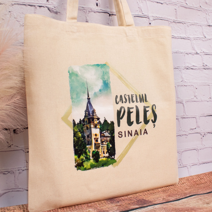 Sacosa din bumbac, suvenir, Peles [5]