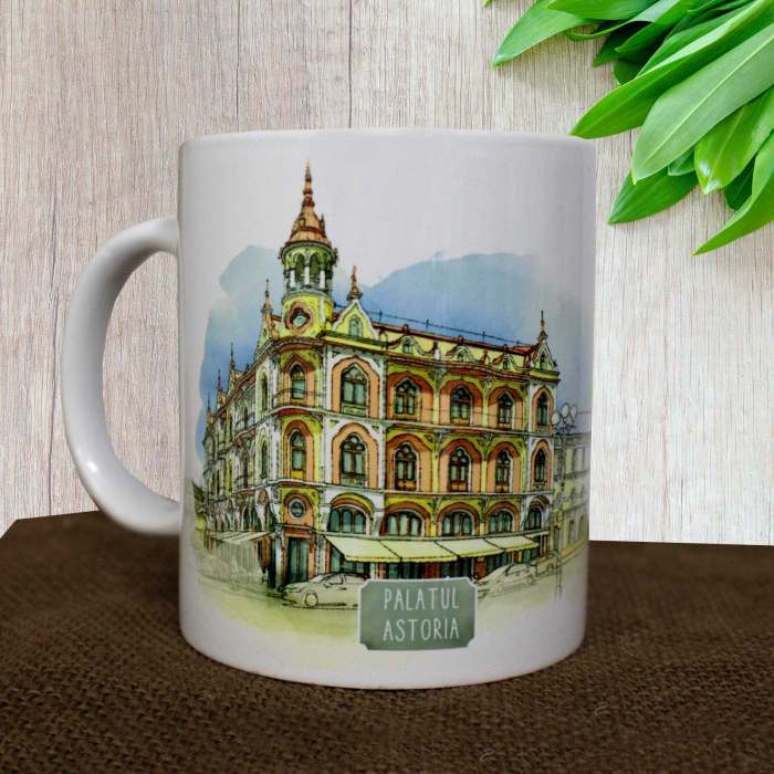 Cana suvenir Oradea  - cele mai frumoase cladiri Art Nouveau (set 4 bucati) [11]