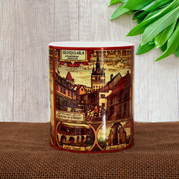 Cana suvenir Sighisoara Medievala (set 5 bucati) [4]