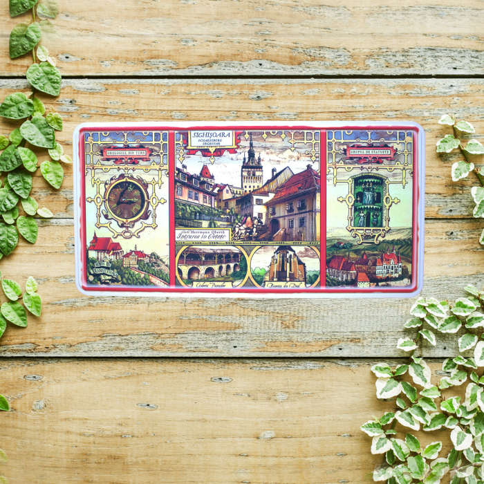 Tablou metalic decorativ suvenir Sighisoara Medievala (set 5 bucati) [5]