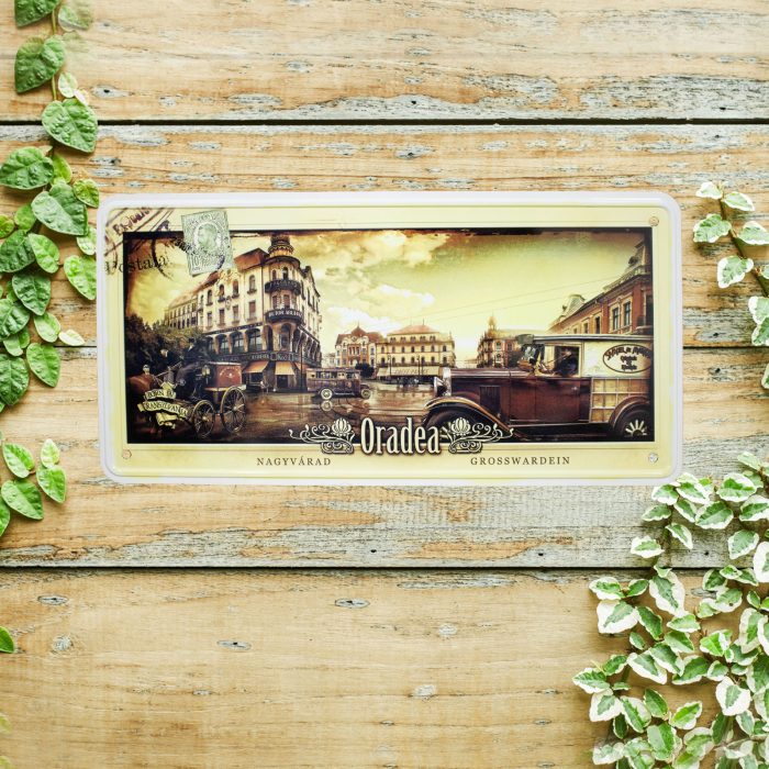 Tablou metalic decorativ suvenir Belle Epoque Oradea (set 6 bucati) [6]
