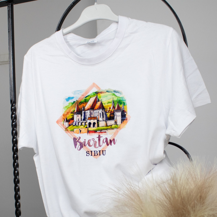 Tricou din bumbac, suvenir, Biserica Fortificata Biertan [5]