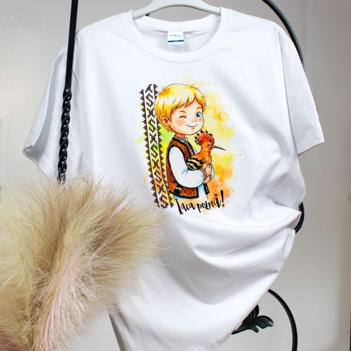 Tricou din bumbac, suvenir, Colac peste pupaza" - Amintiri din Copilarie [3]