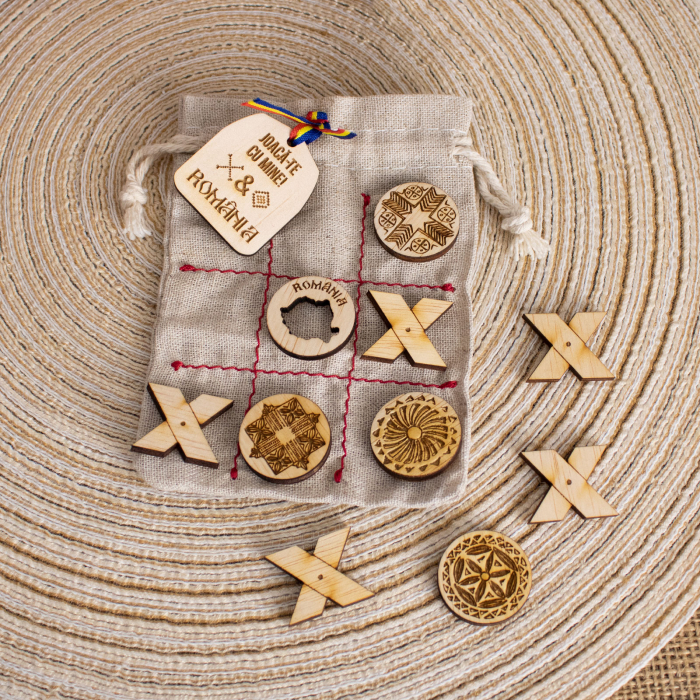 X si 0 Romania suvenir - jocul copilariei pentru calatorii  (Tic Tac Toe) [2]