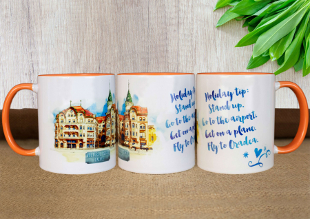 Cana suvenir "Palatul Vulturul Negru" Oradea - (Te scot la o cafea in Oradea?)