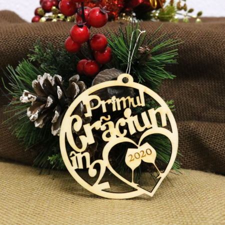 Glob De Craciun Personalizat “Primul Craciun In 2”